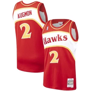 Stacey Augmon Atlanta Hawks 1991/92 Hardwood Classics Swingman Jersey Red Collectible - Maillot de qualité supérieure - Durable et résistant