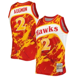 Stacey Vibrant Augmon Atlanta Hawks 1991/92 Hardwood Classics Marble Swingman Jersey Red - Vêtement de fan emblématique - Montrez votre amour pour l'équipe