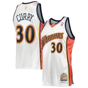 Stephen Curry Golden Premium State Warriors 2009/10 Hardwood Classics Authentic Jersey White - Design innovant - Écarte-vous du commun des mortels