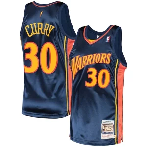Stephen Curry Golden State Warriors 2009/10 Magnifique Hardwood Classics Authentic Jersey Navy - Pour les amateurs de basketball passionnés - Livraison rapide
