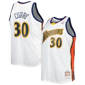 Stephen Curry Golden State Warriors Big & Tall Hardwood Classics 2008/09 Swingman Jersey White Commémoratif - Idéal pour les soirées de sport - Montrez votre style