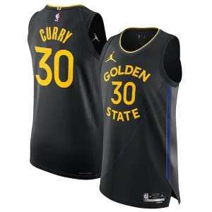 Stephen Curry Golden State Warriors Jordan Brand 2024/25 Authentic Jersey Statement Edition Dashing Black - Design innovant - Écarte-vous du commun des mortels