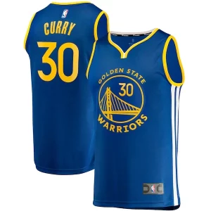 Stephen Curry Golden State Warriors Fast Charming Break Replica Jersey Icon Edition Royal - Maillot de championnat - Revivez les victoires glorieuses