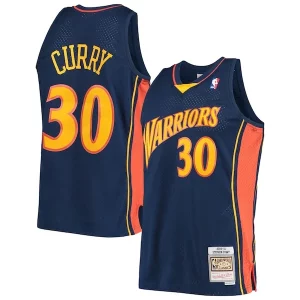 Stephen Curry Golden Tendance State Warriors Hardwood Classics Swingman Jersey Navy/White - Édition limitée - Uniques dans leur genre