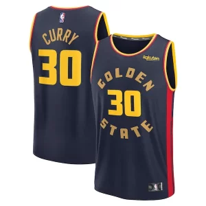 Stephen Curry Unique Golden State Warriors 2024/25 Fast Break Player Jersey City Edition Navy - Maillot de marque reconnue - Faites confiance à la qualité