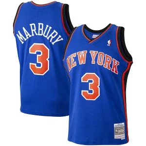 Stephon Marbury New York Magnifique Knicks Hardwood Classics Swingman Jersey Blue - Collectionner ce maillot rare - Augmentez la valeur de votre collection