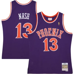 Steve Exceptionnel Nash Phoenix Suns 2001/02 Hardwood Classics Swingman Jersey Purple/White - Style contemporain - Restez à la mode avec ce maillot