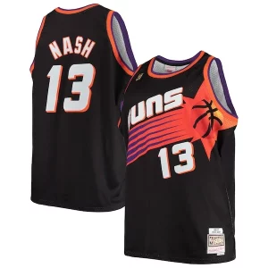 Steve Nash Phoenix Suns 1996/97 Big & Tall Dashing Hardwood Classics Swingman Jersey Black/White - Idéal pour les collectionneurs - Qualité premium garantie