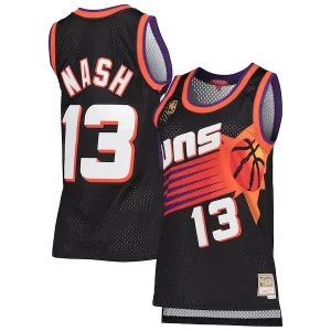 Steve Nash Phoenix Suns Women's Hardwood Classics Luxueux Swingman Jersey Black - Maillot authentique - Reproduit avec soin