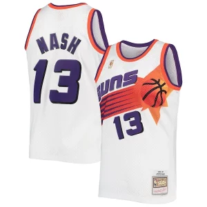 Steve Nash Phoenix Superbe Suns 2001/02 Hardwood Classics Swingman Jersey White/Purple - Confort et style combinés - Pour un look exceptionnel