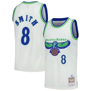 Steve Smith Uniques Atlanta Hawks Chainstitch Swingman Jersey Cream - Livraison gratuite - Économisez sur les frais d'expédition