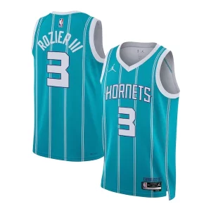 Terry Rozier Charlotte Hornets Jordan Brand Unisex Swingman Jersey Icon Élégant Edition Teal - Pour les joueurs de basketball amateurs - Adapté à tous les styles de jeu