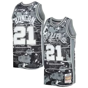 Tim Duncan San Antonio Spurs 1998/99 Hardwood Classics Lunar New Year Swingman Jersey Luxueux Silver - Idéal pour les collectionneurs - Qualité premium garantie