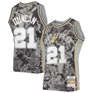 Tim Duncan San Antonio Spurs Hardwood Classics 1998/99 Lunar New Year Swingman Magnifique Jersey Black - Nouvelle arrivée - Êtes-vous prêt pour la saison ?