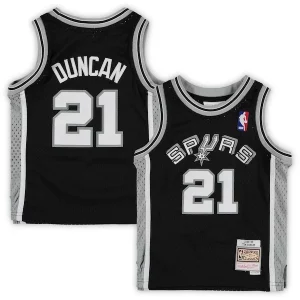 Tim Duncan San Antonio Spurs Preschool Vibrant 1998/99 Hardwood Classics Throwback Team Jersey Black - Confort et style combinés - Pour un look exceptionnel