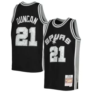 Tim Duncan San Antonio Spurs Youth 1998/99 Hardwood Classics 75th Anniversary Diamond Jersey Exclusif - Maillot de collection - Un bijou pour les amateurs