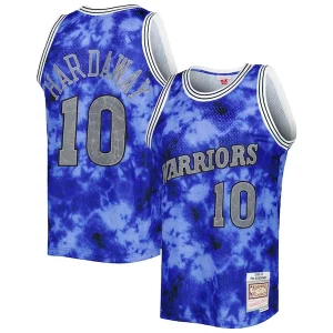 Tim Hardaway Golden State Warriors 1990/91 Galaxy Swingman Jersey Blue Luxueux - Événement exclusif - Soyez l'un des premiers à avoir ce maillot