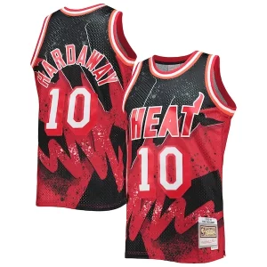 Tim Hardaway Miami Authentique Heat Hardwood Classics 1996/97 Hyper Hoops Swingman Jersey Scarlet - Maillot de championnat - Revivez les victoires glorieuses