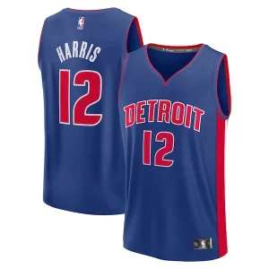 Tobias Harris Detroit Pistons Fast Break Replica Player Jersey Icon Stylish Edition Blue - Parfait pour le match jour - Montrez votre support avec style