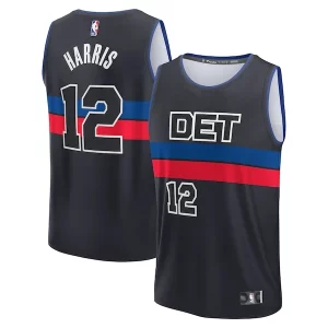 Tobias Harris Authentique Detroit Pistons Youth Fast Break Player Jersey Statement Edition Black - Maillot de collection - Un bijou pour les amateurs