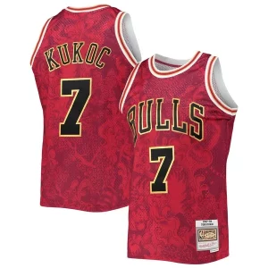 Toni Kukoc Chicago Bulls Exclusif Hardwood Classics 1997/98 Lunar New Year Swingman Jersey Red - Confort et style combinés - Pour un look exceptionnel