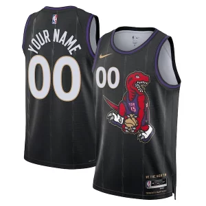 Toronto Raptors Nike Unisex 2024/25 Gracieux Custom Swingman Jersey City Edition Black - Événement exclusif - Soyez l'un des premiers à avoir ce maillot