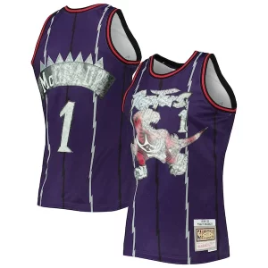 Tracy McGrady Toronto Raptors 1998/99 Unique Hardwood Classics NBA 75th Anniversary Diamond Swingman Jersey Purple - Design innovant - Écarte-vous du commun des mortels