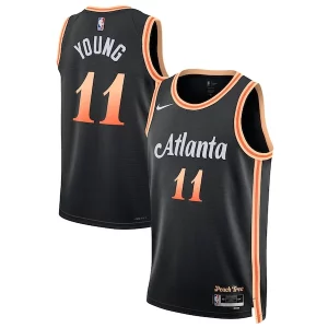 Trae Young Atlanta Hawks Nike Unisex 2022/23 Swingman Uniques Jersey City Edition Black - Événement exclusif - Soyez l'un des premiers à avoir ce maillot
