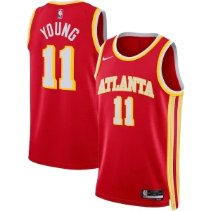 Trae Young Atlanta Hawks Nike Unisex Admirable Swingman Jersey Icon Edition Red/White - Maillot de championnat - Revivez les victoires glorieuses
