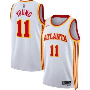 Trae Young Atlanta Hawks Nike Unisex Swingman Jersey Distingué Association Edition White/Red - Offre spéciale - Achetez maintenant et économisez