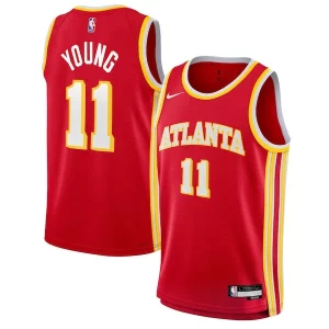 Trae Young Atlanta Hawks Nike Youth Swingman Jersey Gracieux Icon Edition Red - Fait à la main - Un produit unique et de qualité
