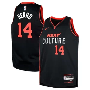 Tyler Herro Miami Heat Nike Youth Swingman Replica Refiné Jersey City Edition Black - Style contemporain - Restez à la mode avec ce maillot
