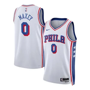 Tyrese Maxey Philadelphia 76ers Nike Unisex Swingman Jersey Association Edition Gracieux White - Parfait pour le match jour - Montrez votre support avec style