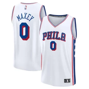 Tyrese Maxey Philadelphia 76ers Youth Fast Break Replica Player Jersey Association Edition White Haut de gamme - Pour les amateurs de basketball passionnés - Livraison rapide