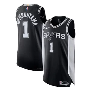 Victor Wembanyama San Antonio Spurs Nike Authentic Unique Jersey Icon Edition Black - Promotion limitée - Profitez de la réduction avant qu'elle ne soit terminée