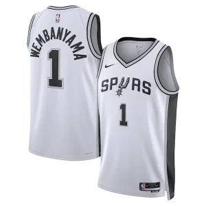 Victor Wembanyama San Antonio Spurs Nike Unisex Éclatant Swingman Jersey Association Edition White - Pour les fans de la ligue - Un maillot authentique de la compétition