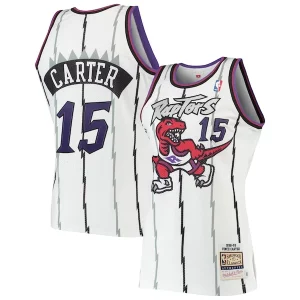 Vince Carter Toronto Raptors 1998/99 Hardwood Classics Authentic Jersey White Collectible - Promotion limitée - Profitez de la réduction avant qu'elle ne soit terminée