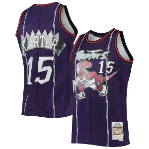 Vince Carter Toronto Raptors 1998/99 Vibrant Hardwood Classics NBA 75th Anniversary Diamond Swingman Jersey Purple - Pour les joueurs de basketball amateurs - Adapté à tous les styles de jeu