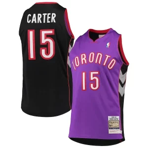 Vince Carter Toronto Raptors 1999/2000 Hardwood Classics Unique Authentic Jersey Purple - Fait à la main - Un produit unique et de qualité