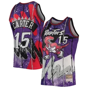 Vince Carter Toronto Raptors Hardwood Classics Magnifique 1998/99 Hyper Hoops Swingman Jersey Purple - Maillot de championnat - Revivez les victoires glorieuses