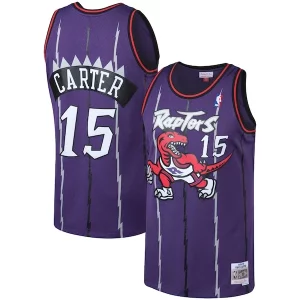 Vince Haut de gamme Carter Toronto Raptors 1998/99 Big & Tall Hardwood Classics Swingman Jersey Purple/White - Pour les fans de la ligue - Un maillot authentique de la compétition