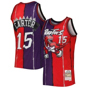 Vince Premium Carter Toronto Raptors Hardwood Classics 1998/99 Split Swingman Jersey Purple/Red - Livraison gratuite - Économisez sur les frais d'expédition