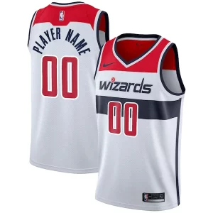 Washington Wizards Nike 2020/21 Swingman Tendance Custom Jersey Association Edition White - Pour les matchs d'athlétisme - Restez frais et confortable