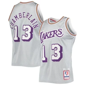 Wilt Chamberlain Los Refiné Angeles Lakers 75th Anniversary 1971/72 Hardwood Classics Swingman Jersey Silver - Livraison gratuite - Économisez sur les frais d'expédition