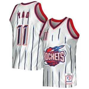 Yao Ming Houston Rockets 2002/03 Hardwood Authentique Classics 75th Anniversary Swingman Jersey Platinum - Giftez-le à un fan dévoué - Livraison en temps pour les fêtes