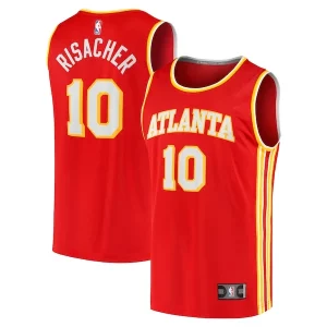 Zaccharie Risacher Atlanta Hawks Youth 2024 NBA Draft Tendance Fast Break Player Jersey Icon Edition Red - Pour les matchs d'athlétisme - Restez frais et confortable