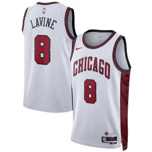 Zach LaVine Chicago Bulls Nike Unisex 2022/23 Swingman Jersey City Edition White Splendide - Pour les fans de la ligue - Un maillot authentique de la compétition
