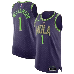 Zion Exceptionnel Williamson New Orleans Pelicans Nike 2024/25 Authentic Player Jersey City Edition Purple - Maillot de qualité supérieure - Durable et résistant