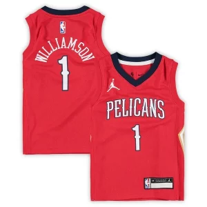 Zion Incontournable Williamson New Orleans Pelicans Jordan Brand Preschool 2020/21 Fast Break Replica Jersey Statement Edition Red - Offre spéciale - Achetez maintenant et économisez