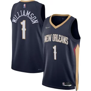 Zion Williamson New Orleans Exquisite Pelicans Nike 2021/22 Diamond Swingman Jersey Icon Edition Navy - Garantie satisfaction - Si vous n'êtes pas satisfait